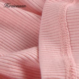 Hirsionsan Summer Cotton Loose Sets Women 2023 Oversized Two Pieces T Shirts and High Waist Knitted Shorts Outfits Tracksuit