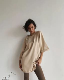 Hirsionsan Summer Cotton Loose Sets Women 2023 Oversized Two Pieces T Shirts and High Waist Knitted Shorts Outfits Tracksuit