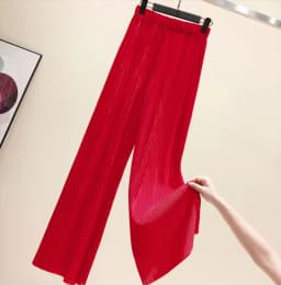 Pants Women 2026 Spring Summer Wide Leg Pants Loose Palazzo Pants Fashion Bohemian Pleated Trousers Ropa Coreana Pantalones