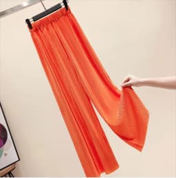 Pants Women 2026 Spring Summer Wide Leg Pants Loose Palazzo Pants Fashion Bohemian Pleated Trousers Ropa Coreana Pantalones