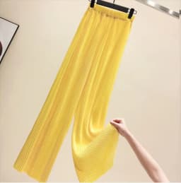 Pants Women 2026 Spring Summer Wide Leg Pants Loose Palazzo Pants Fashion Bohemian Pleated Trousers Ropa Coreana Pantalones