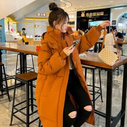 Thick -30 Degree Parka Women Winter Long Over-the-knee Down Jacket Female Loose Hooded Winter Jacket