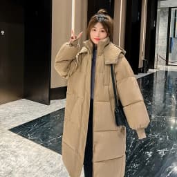 Thick -30 Degree Parka Women Winter Long Over-the-knee Down Jacket Female Loose Hooded Winter Jacket