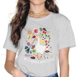 My Goose Addiction Women TShirt Untitled Goose Game Girls Graphic Tops 4XL Cotton Female T Shirt Funny Hipster Gift