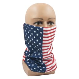 Flag of United States Bandana Neck Gaiter Unisex USA America Flag Pattern Headscarf Hiking Headband Cycling Face Cover Balaclava