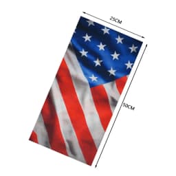 Flag of United States Bandana Neck Gaiter Unisex USA America Flag Pattern Headscarf Hiking Headband Cycling Face Cover Balaclava