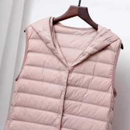 Schinteon Women Ultra Light Down Long Vest with Hood Casual Slim Waistcoat 90% White Duck Down Gilet New 2024 Fashion Hot Sale