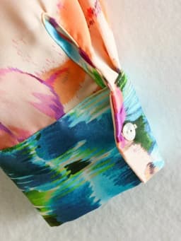 Foridol Floral Boho Tie Dyed Summer Long Sleeve Romper Playsuit Overall Beach Button Shirt Spring Wide Leg Romper Jumpsuit