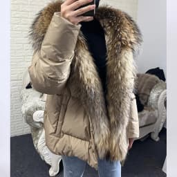 MAOMAOKONG 2026 Winter Women Warm White Duck Down Jacket Natural Real Fox Fur Collar Hood Puffer Coat Thick Luxury Outerwear
