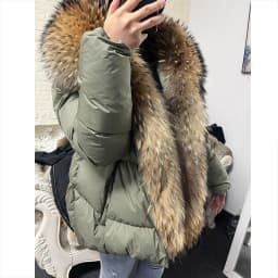 MAOMAOKONG 2026 Winter Women Warm White Duck Down Jacket Natural Real Fox Fur Collar Hood Puffer Coat Thick Luxury Outerwear