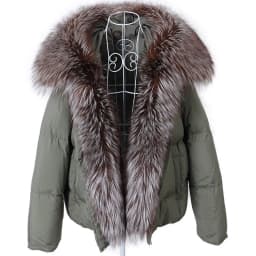 MAOMAOKONG 2026 Winter Women Warm White Duck Down Jacket Natural Real Fox Fur Collar Hood Puffer Coat Thick Luxury Outerwear