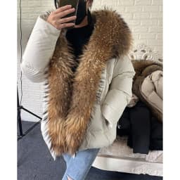 MAOMAOKONG 2026 Winter Women Warm White Duck Down Jacket Natural Real Fox Fur Collar Hood Puffer Coat Thick Luxury Outerwear