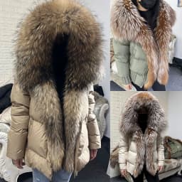 MAOMAOKONG 2026 Winter Women Warm White Duck Down Jacket Natural Real Fox Fur Collar Hood Puffer Coat Thick Luxury Outerwear