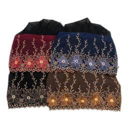 Embroidery Turban Cap for Women Summer Breathable Head Wraps Bonnet Muslim Under Scarf Hat Cancer Chemo Hats Turbante Mujer