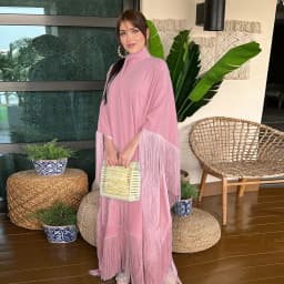 Customized Muslim Woman Bat Sleeve Tassel Abaya Kaftan High Fashion Dresses Modest Party Evening Dress Middle East Muslim Robe