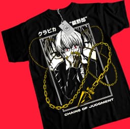 kurapika judgement chain, killua,gon,hisoka, hunter anime manga t shirt all size