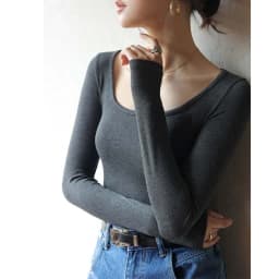 T-shirt Autumn Winter Low Neck Undercoat Women's Spring Autumn Top Long sleeve Slim fit inside and outside
