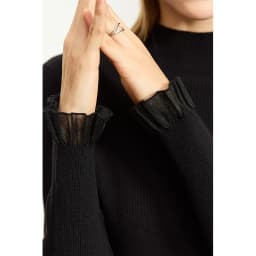 AMII Minimalism Mock Neck Sweaters Women 2024 Autumn New Slim Fit Knit Top Long Sleeve Female Wool Pullovers Sweater 12443251