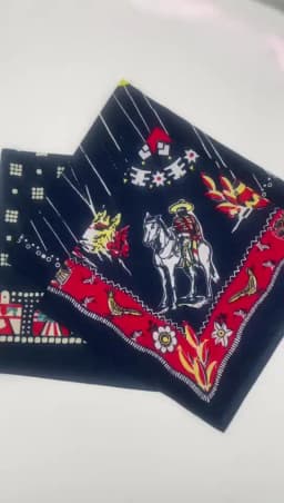 Royal KnightStyle Printing Eagle Smile Cotton Bandana Men Pocket Square Scarf Neckerchief