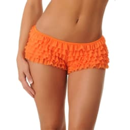 Women’s Mesh Ruffle Lace Cheeky Boyshorts Panty Booty Shorts Burlesque Retro Underwear Dance Bloomers Slip Shorts