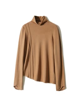 SuyaDream Women's Wool Blend Turtleneck Thermal T-Shirt, High Collar Basic Slim Tee, 2025 Fall Winter Simple Top