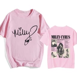 Singer Miley Cyrus T-shirt Cotton Graphic Printing Tee-shirt Short Sleeve Summer O-neck Tshirts Casual Women Men Funny Tees Tops