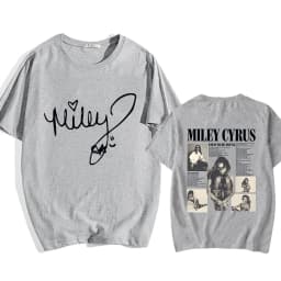 Singer Miley Cyrus T-shirt Cotton Graphic Printing Tee-shirt Short Sleeve Summer O-neck Tshirts Casual Women Men Funny Tees Tops