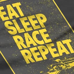 F1 Formulate 1 Racing Polyester TShirt for Women Eat Sleep Race Repeat Basic Casual Sweatshirts T Shirt