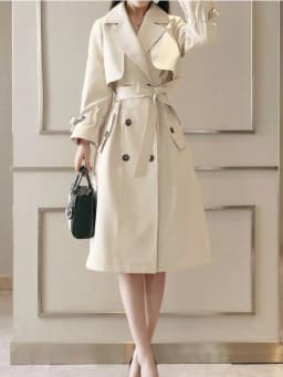 Windbreaker Women's Mid Length Version 2024 Spring Autumn Clothes New Trend College Wind Thin Coat Clothes Trenchcoat S-XXXL