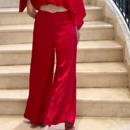 BKLD 2024 Women Commuter Suit Elegant Floral Printing Skew Neck Off-shoulder Tops+High Waist Wide Leg Pants Two-piece Streetwear