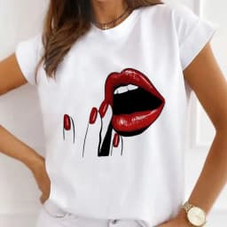 Summer New Women's Fashion Girls White Women's Round Neck Loose Short-sleeved T-shirt Top Oversized T Shirt Tops Y2k  Tee