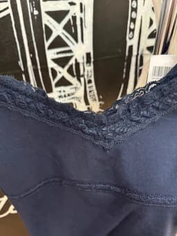 Lace Trim Navy Slim Tank Tops Woman Summer Bow V-Neck Sleeveless Cotton Cropped Vest Casual Vintage Streetwear Crop Top Y2k New