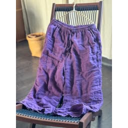 High Quality Women Ramie Wide Leg Pants Loose Elastic Waist Solid Color 2024 New Summer Autumn Casual Female Pants Korean Style
