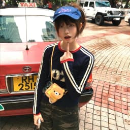 Karrram Japanese Y2k Letter Print T Shirt Vintage Harajuku Long Sleeve Jersey T-shirt American Retro Streetwear 2000s Aesthetics