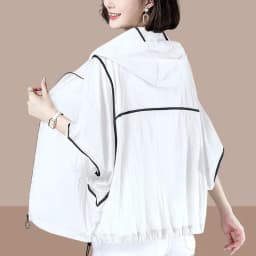 White Hooded Jacket Sunscreen Women's 2025 New Outwear Loose Long-Sleeved Summer Thin Cardigan Female Top Anti-UV Coat Khaki