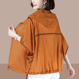 White Hooded Jacket Sunscreen Women's 2025 New Outwear Loose Long-Sleeved Summer Thin Cardigan Female Top Anti-UV Coat Khaki