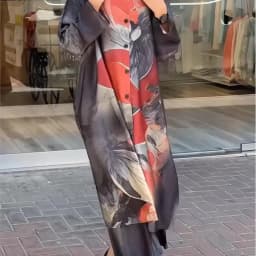 CPSYMYM Elegant For Women Print Long Top 2 Pieces Set Spring Floral Single Breasted Lapel Shirt Wide Leg Pant Outfits Loose Leis