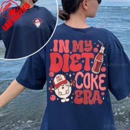 In My Diet Coke Era Women Shirt Funny Little Miss Diet Coke T Shirt Soda Lover Workout Apparel Gift for Her Cotton Tops