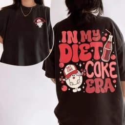 In My Diet Coke Era Women Shirt Funny Little Miss Diet Coke T Shirt Soda Lover Workout Apparel Gift for Her Cotton Tops