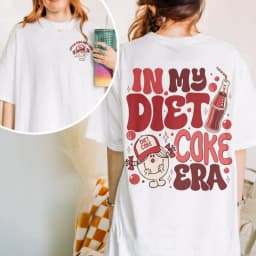 In My Diet Coke Era Women Shirt Funny Little Miss Diet Coke T Shirt Soda Lover Workout Apparel Gift for Her Cotton Tops