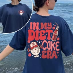 In My Diet Coke Era Women Shirt Funny Little Miss Diet Coke T Shirt Soda Lover Workout Apparel Gift for Her Cotton Tops