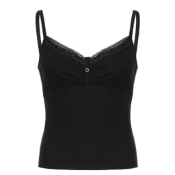 Sexy Folds Buttons Sleeveless Crop Top Black Vintage Y2K Corset Tops Casual Basic T-shirt
