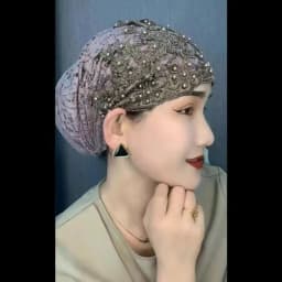 New Beading Women's Turban Cap Embroidery Fashion Female Head Wraps Muslim Headscarf Bonnets Cancer Chemo Hat