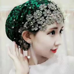 New Beading Women's Turban Cap Embroidery Fashion Female Head Wraps Muslim Headscarf Bonnets Cancer Chemo Hat