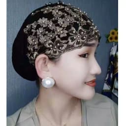 New Beading Women's Turban Cap Embroidery Fashion Female Head Wraps Muslim Headscarf Bonnets Cancer Chemo Hat