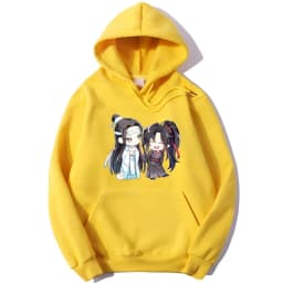 Pink Anime Mo dao zu shi Hoodie Winter Clothe Women Oversize Crewneck Sweatshirt Kawaii Clothing Aesthetic The Untamed Sudaderas
