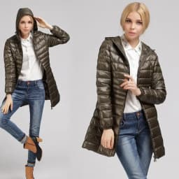 Oversized 7XL 8XL Plus Long Down Jacket Women Winter Ultra Light Down Jacket Women with Hooded Down Coat Female Big Size Coats
