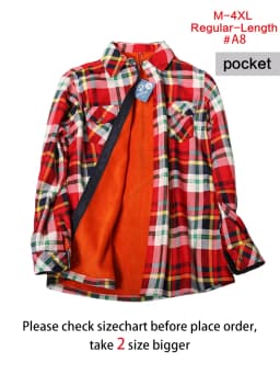 Velvet Thicken Warm Women's Plaid Shirt Female Long Sleeve Tops M-4XL Winter Fleece Casual Blouse Autumn Clothes T17506X