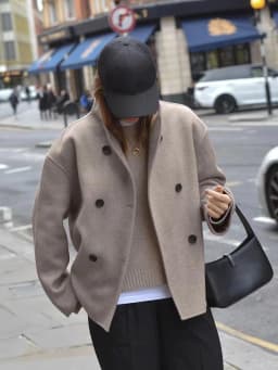 Double Breasted Woolen Jacket 2026 New Women Loose Woolen Coat Spring Autumn Women Loose Windbreaker Long Sleeve Short Jacket