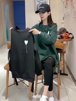 Design Sense Breasted Pullovers Women Loose Oversized Sweatshirts Autumn Winter Trend Casual Plush Thicken Pullover Y2k Clothes